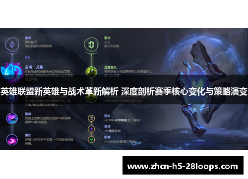 英雄联盟新英雄与战术革新解析 深度剖析赛季核心变化与策略演变